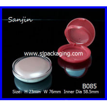 2014 novo produto caixa de pó compacto caso de cosméticos de cristal embalagem redonda cosméticos caixa de luxo cosméticos pacote
